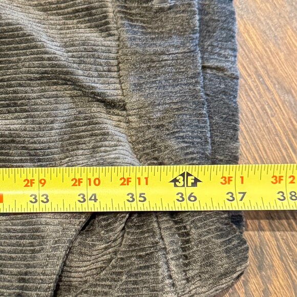 Corduroy Moss Green Drawstring Jogger Pants Italy - Picture 11 of 11